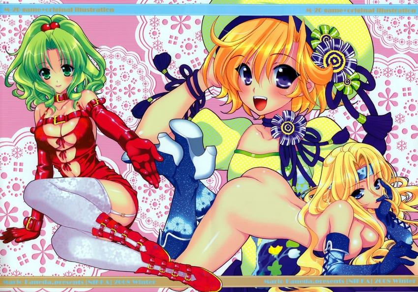 terra branford, celes chere, and relm arrowny (final fantasy and 1 more) drawn by mario_kaneda
