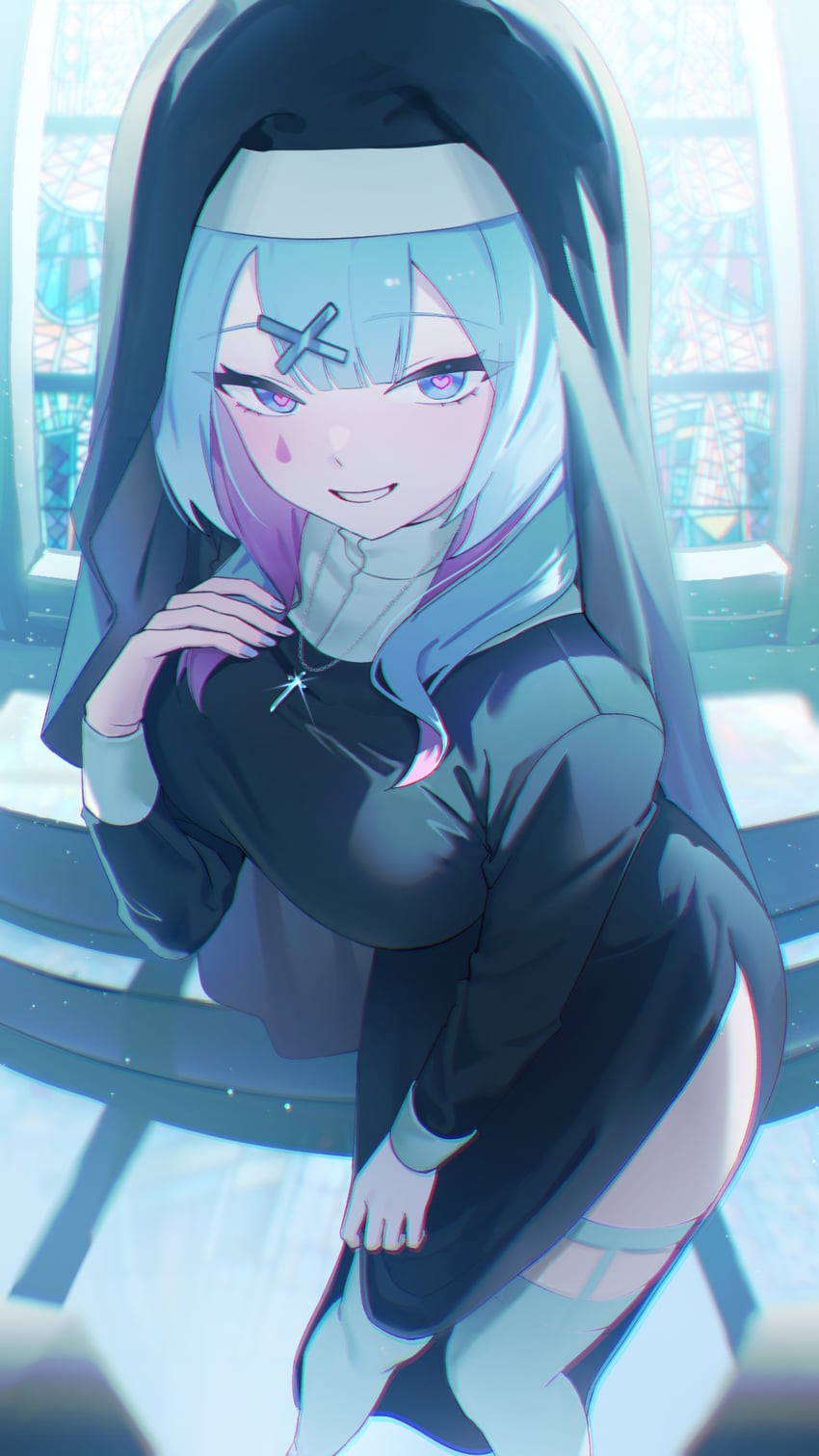 hatsune miku (vocaloid and 1 more) drawn by nundi