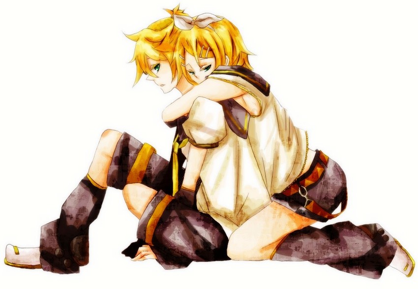 kagamine rin and kagamine len (vocaloid) drawn by mico_(pixiv818882)