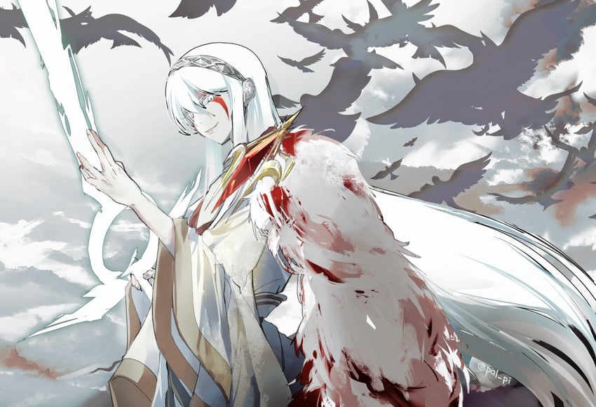 white (original and 1 more) drawn by pal_pi