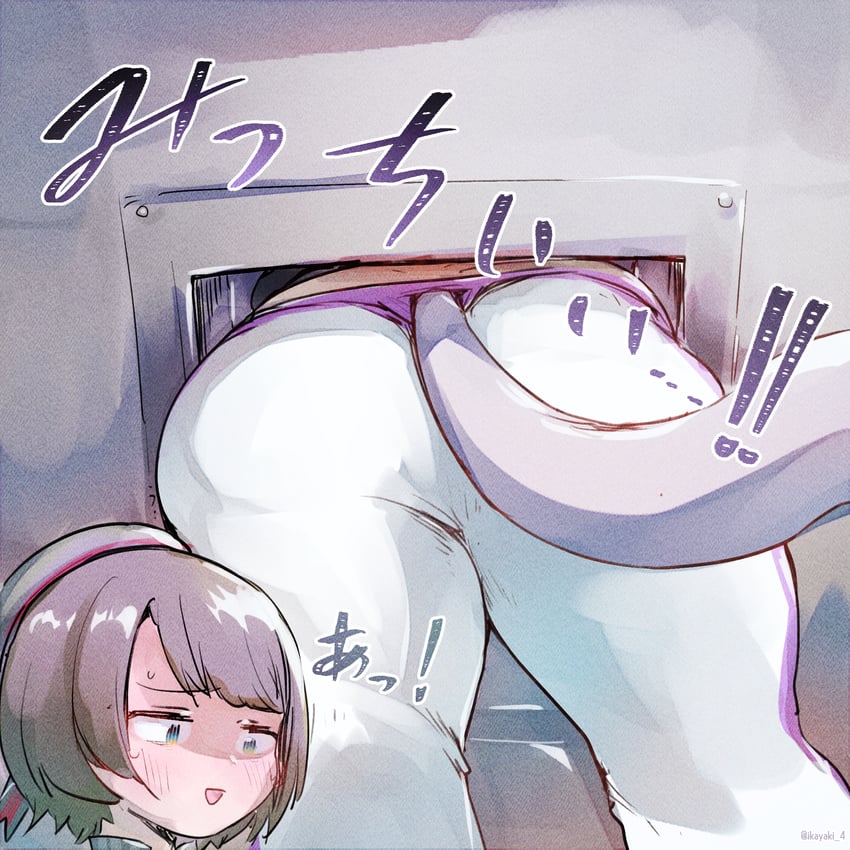 nekomata okayu and oozora subaru (hololive) drawn by ikayaki_(ikayaki4)
