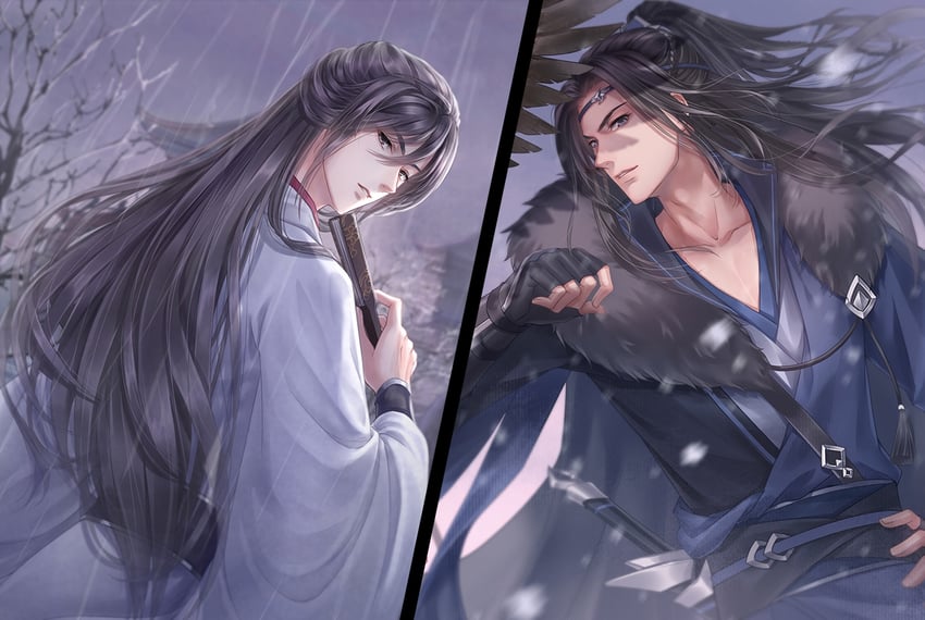 shen zechuan and xiao chiye (qiang jin jiu) drawn by xiazhimiao