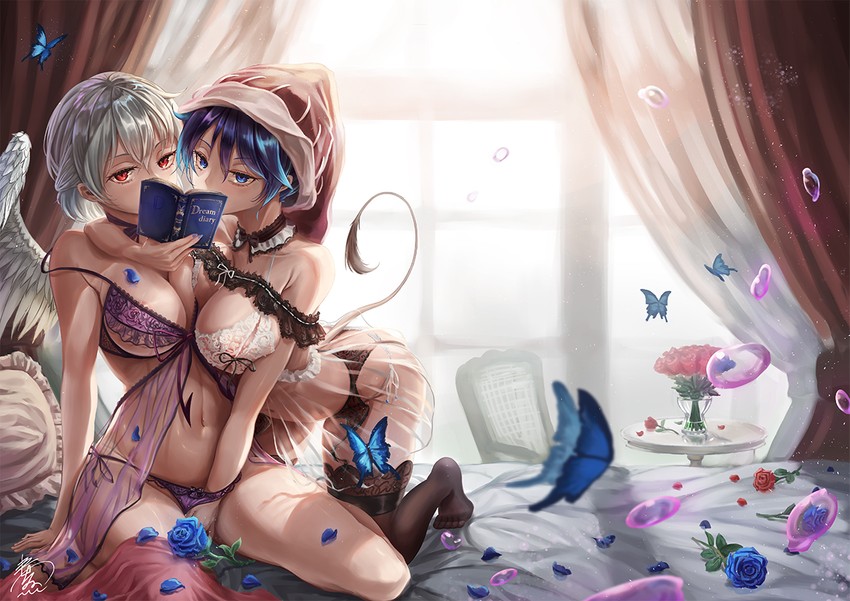 kishin sagume and doremy sweet (touhou) drawn by haruno_(kuromitugozen)