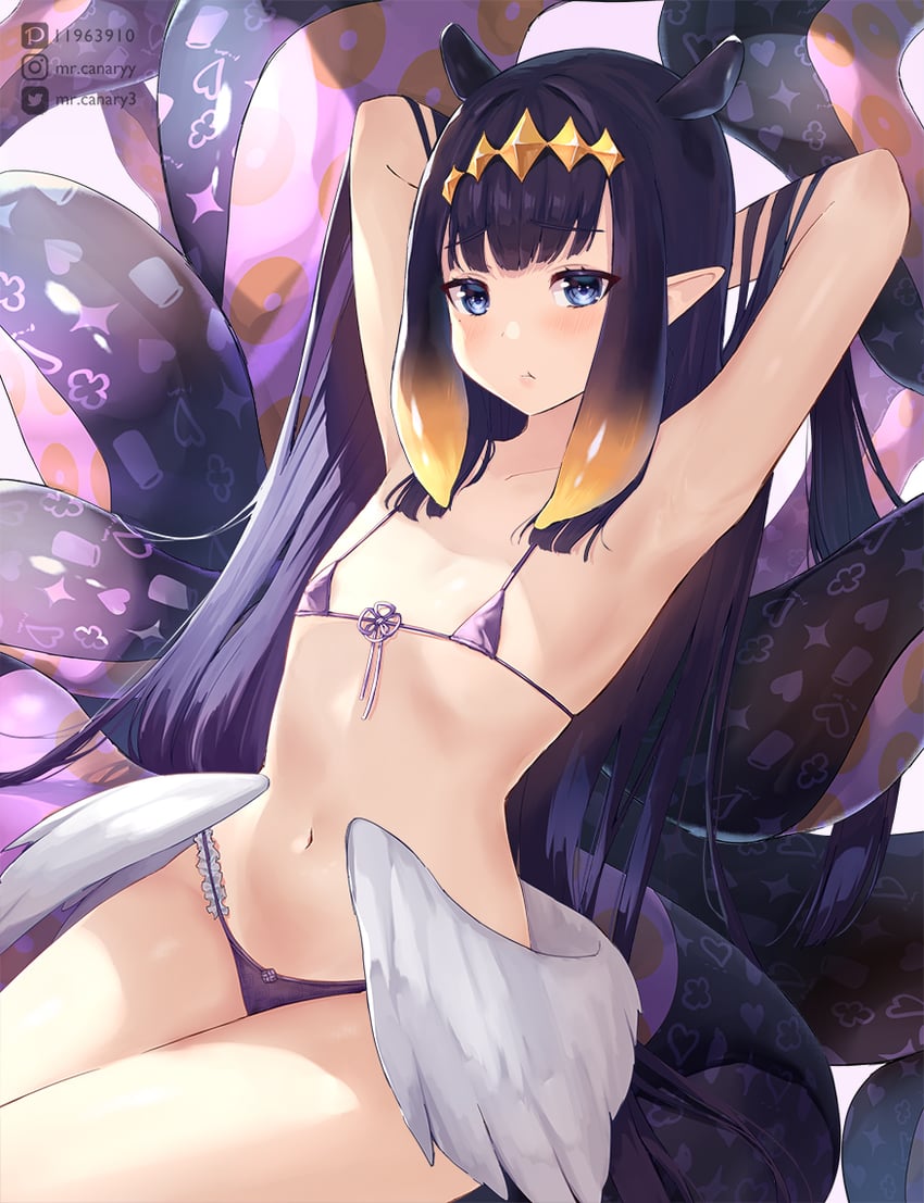 ninomae ina'nis (hololive and 1 more) drawn by mr.canaryy