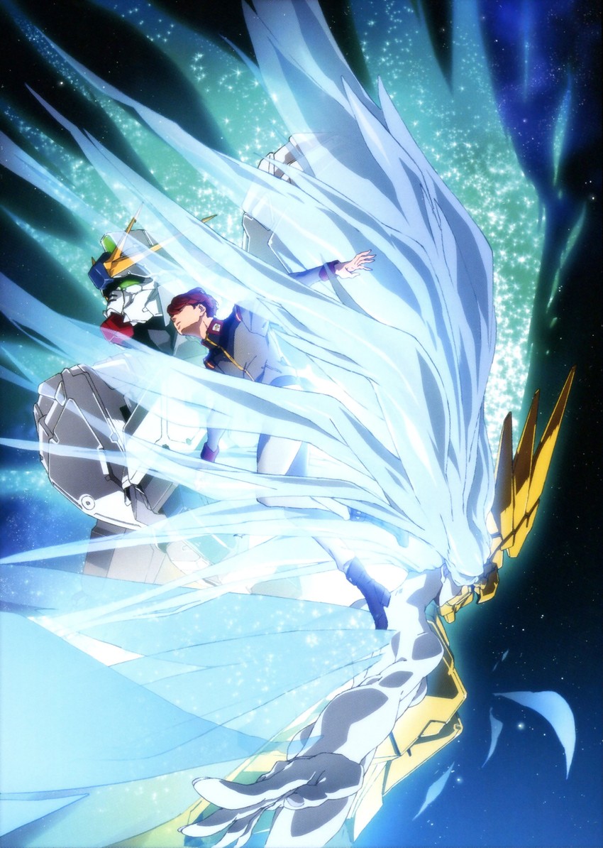 unicorn gundam phenex, narrative gundam, and jona basta (gundam and 1 more)