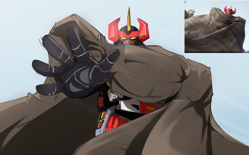 daizyuzin (super sentai and 2 more) drawn by tobitobi90