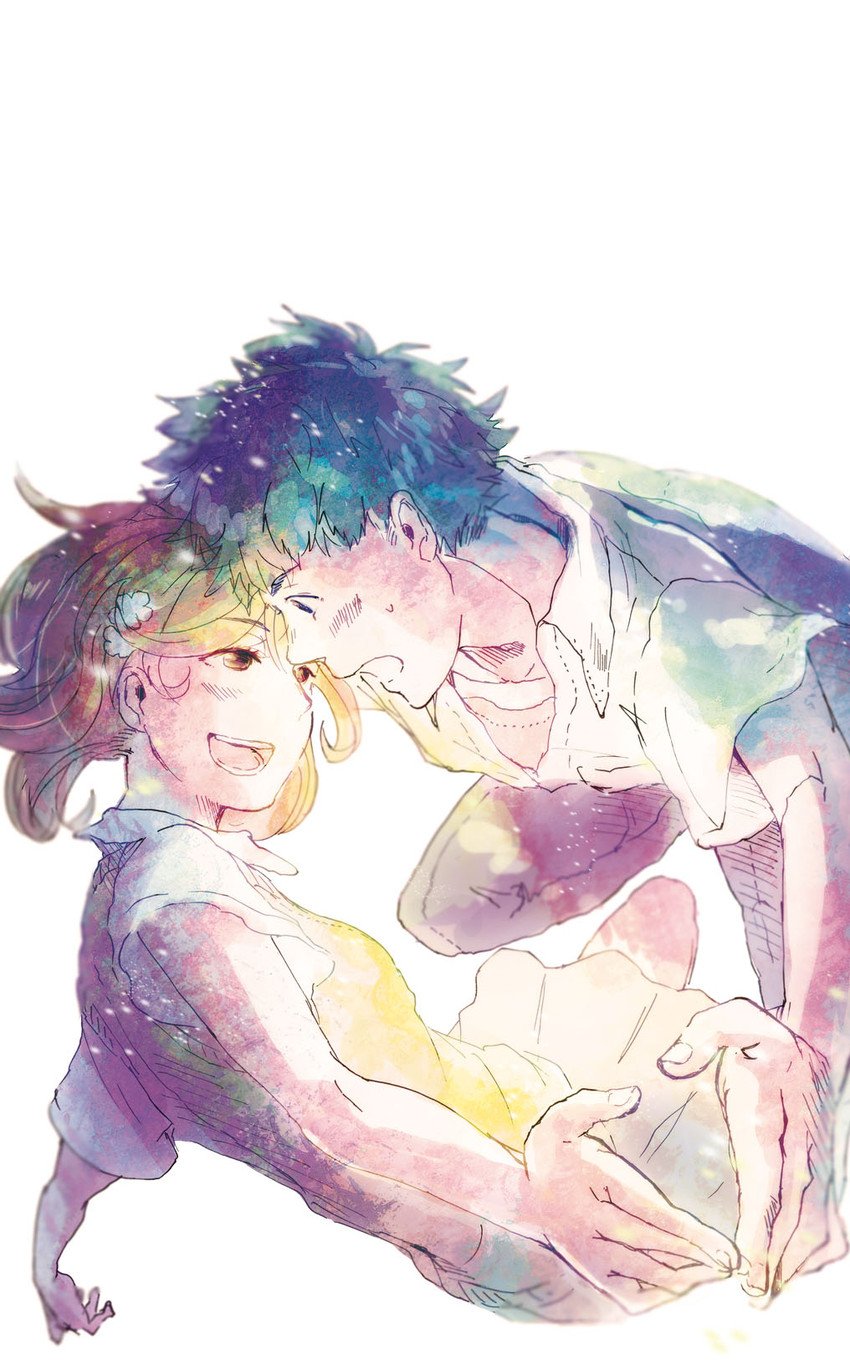 misaka mikoto and kamijou touma (toaru majutsu no index and 1 more) drawn by skylark_12