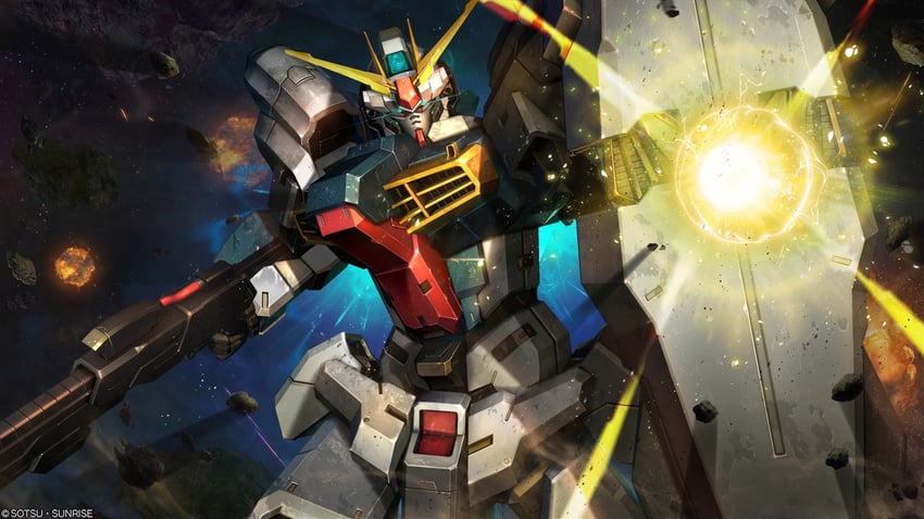 over.on (gundam and 3 more) drawn by tenjin_hidetaka