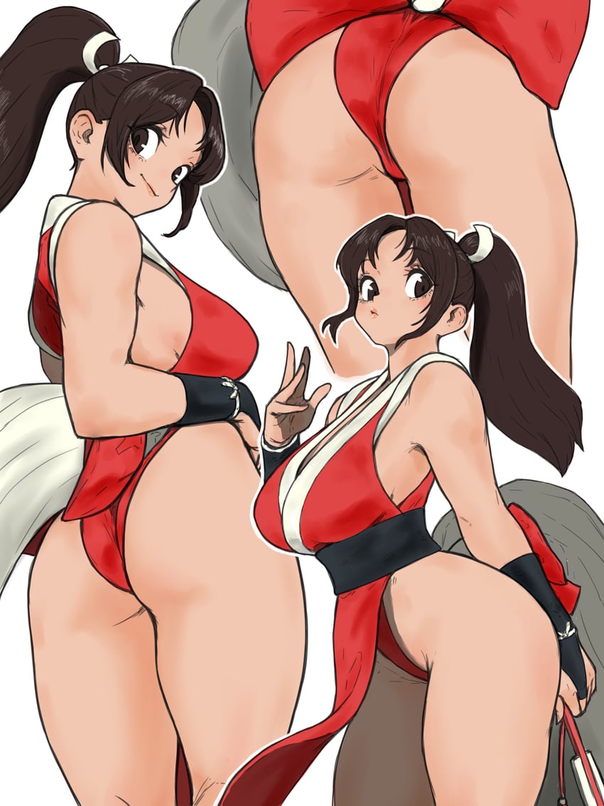 shiranui mai (the king of fighters and 1 more) drawn by toshinoshin