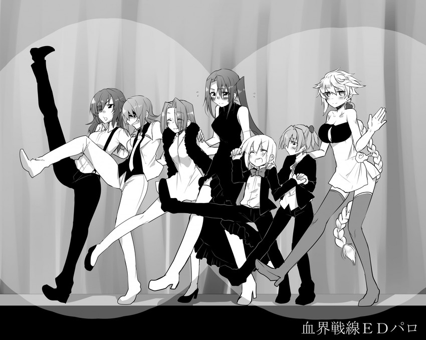 tenryuu, tatsuta, female admiral, shiranui, kiso, and 2 more (kantai collection and 1 more) drawn by higaragi