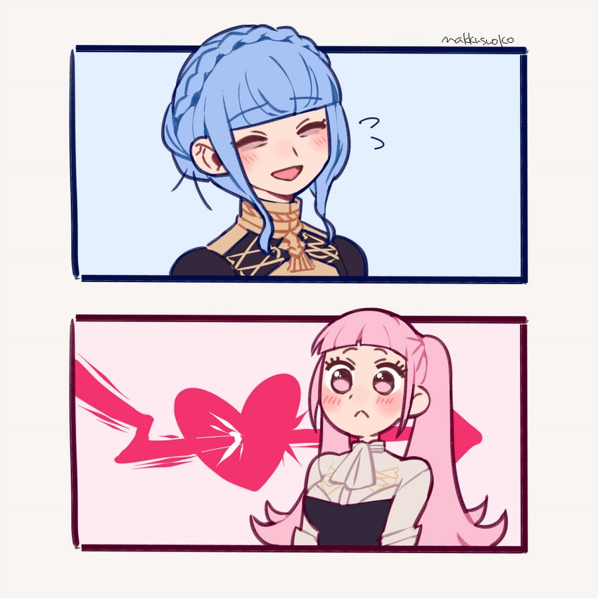 hilda valentine goneril and marianne von edmund (fire emblem and 1 more) drawn by do_m_kaeru