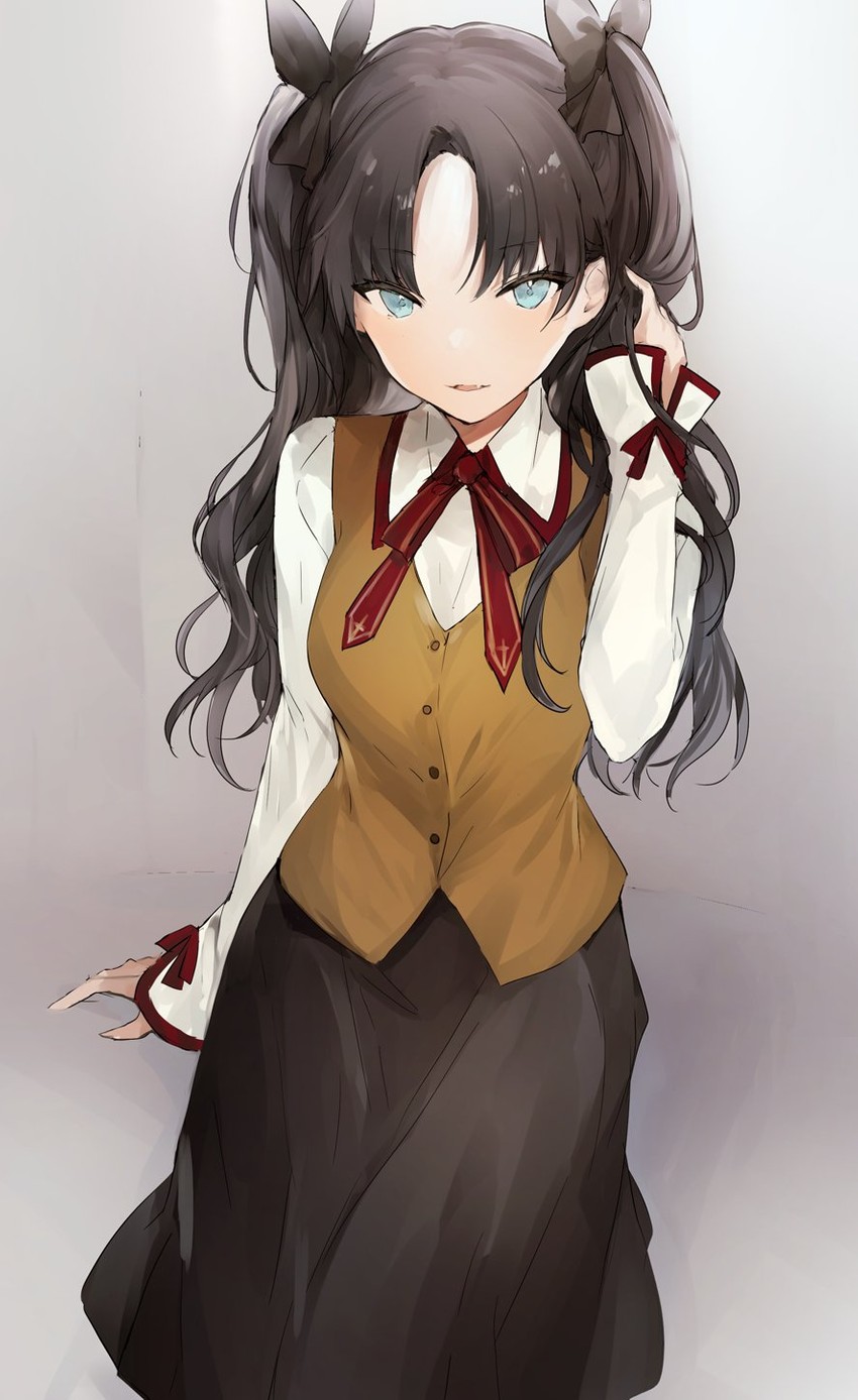 tohsaka rin (fate and 1 more) drawn by lpip