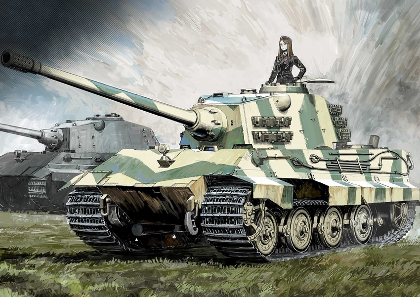 world of tanks and 1 more drawn by sdkfz221