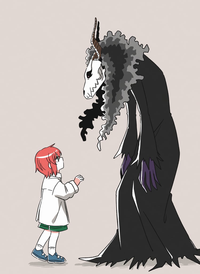 hatori chise and elias ainsworth (mahou tsukai no yome) drawn by delfuze