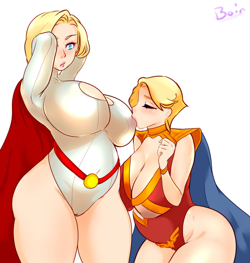 power girl, eighth wonder, and haruka athena (dc comics and 2 more) drawn by superboin