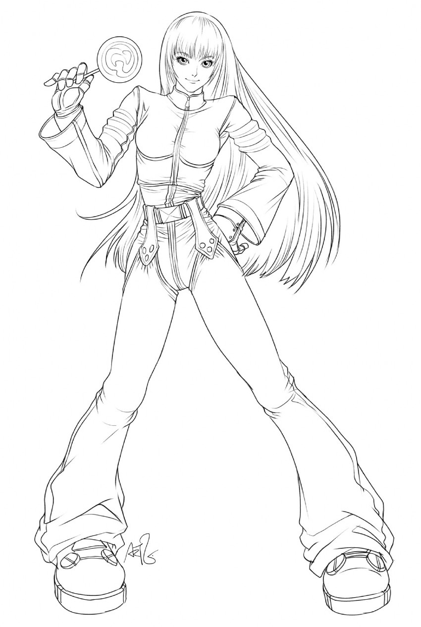 kula diamond (the king of fighters) drawn by stanley_lau