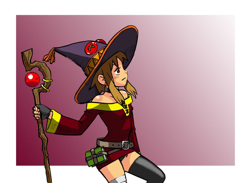megumin (kono subarashii sekai ni shukufuku wo!) drawn by extremaratio69