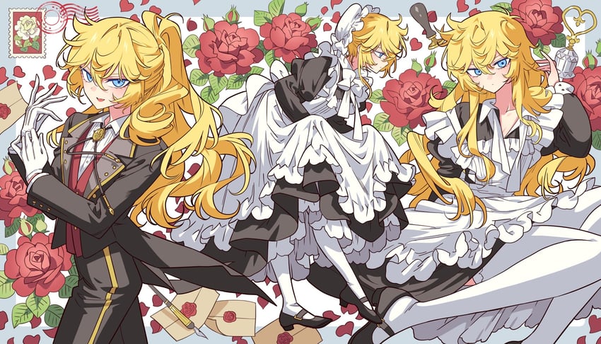 oscar francois de jarjayes (versailles no bara) drawn by meremero
