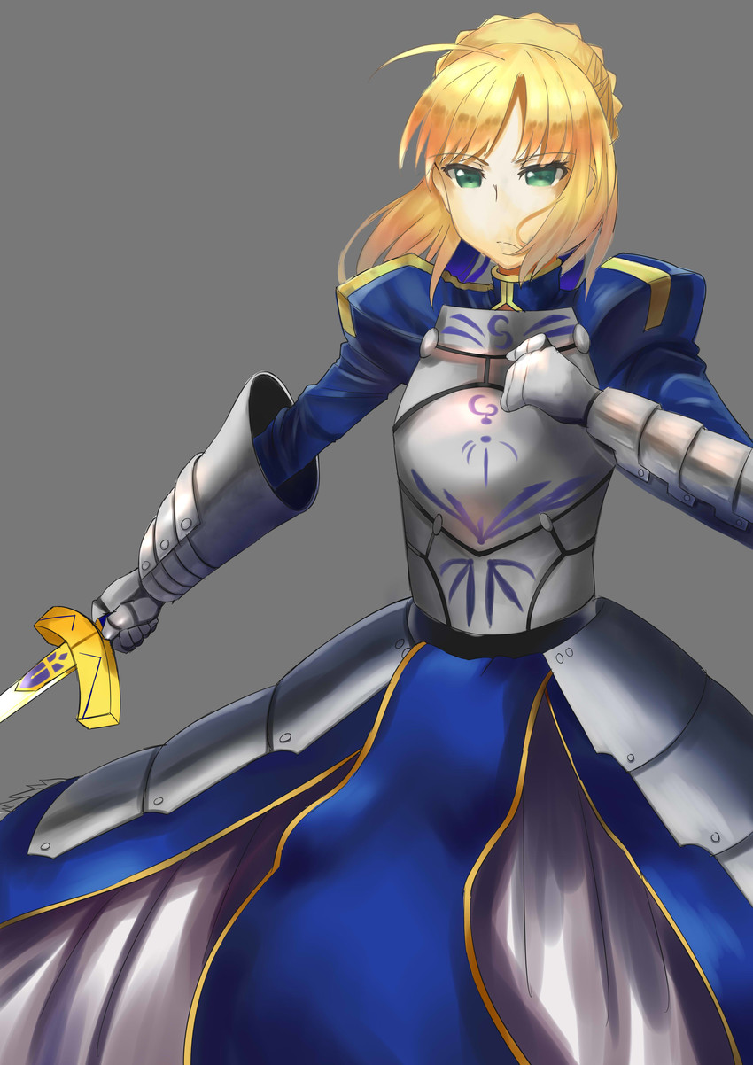 artoria pendragon and saber (fate and 1 more) drawn by mou_(piooooon)