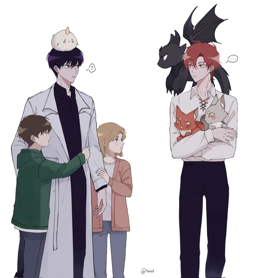 kim dokja, biyoo, cale henituse, lee gilyoung, raon miru, and 2 more (omniscient reader's viewpoint and 1 more) drawn by yuugji
