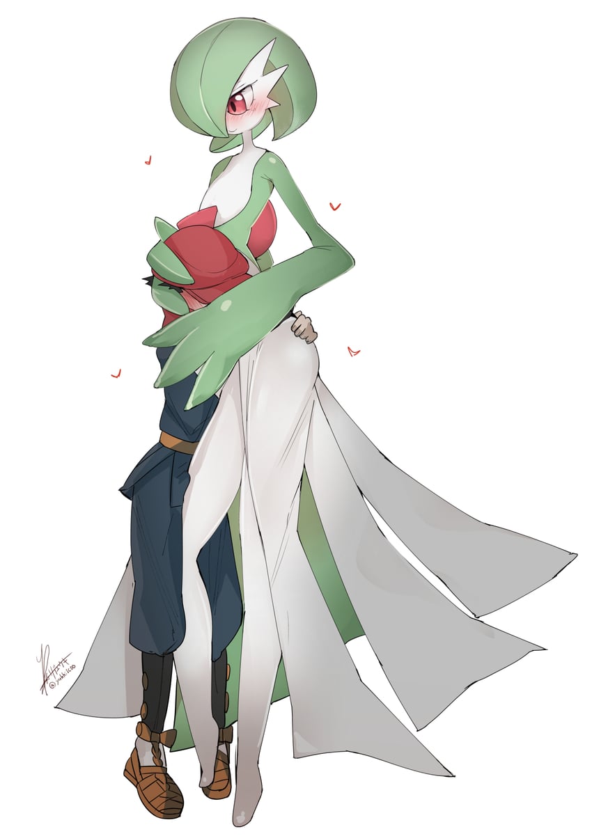 gardevoir and rei (pokemon and 1 more) drawn by rib:y(uhki)