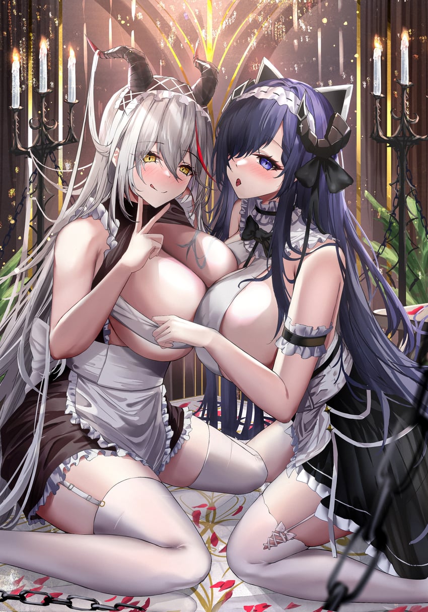 aegir and august von parseval (azur lane) drawn by kirisamede_gzr
