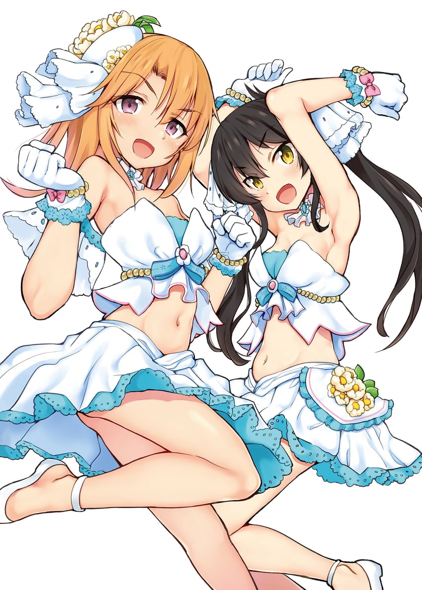 yuuki haru and matoba risa (idolmaster and 2 more) drawn by kazuchi