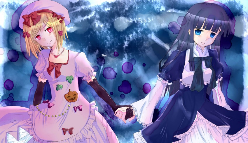 frederica bernkastel and lambdadelta (umineko no naku koro ni) drawn by siba29inu