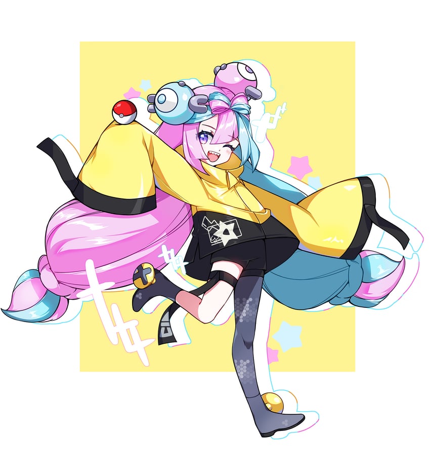 iono (pokemon and 1 more) drawn by woorin