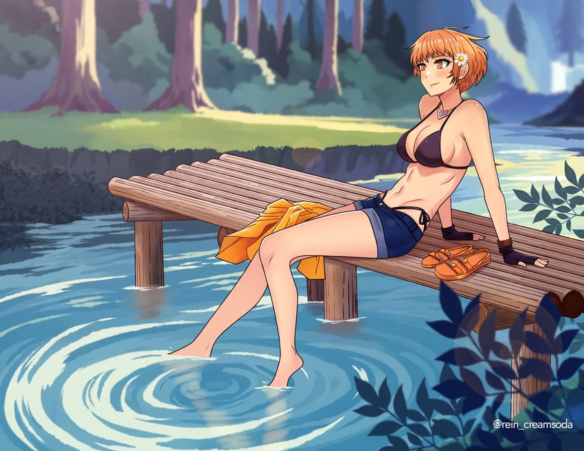 leonie pinelli (fire emblem and 2 more) drawn by rein_creamsoda