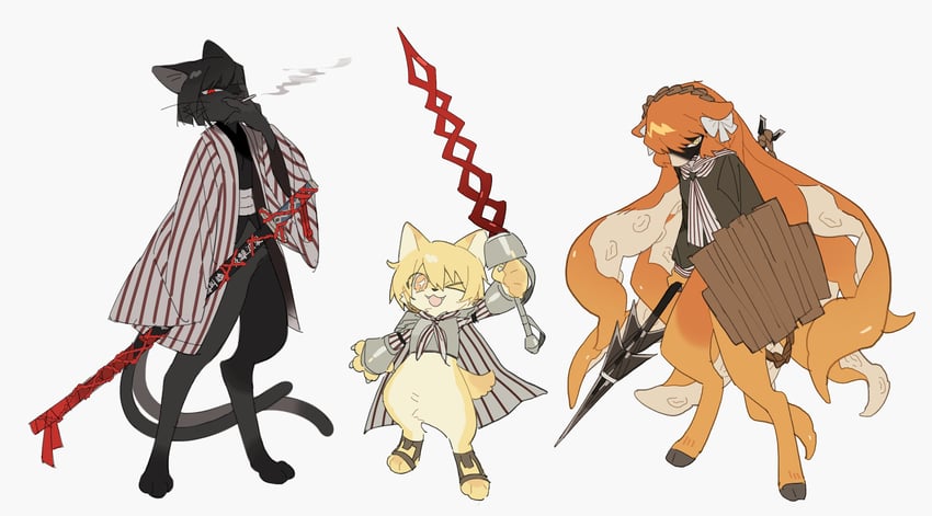 ishmael, don quixote, and ryoshu (project moon and 1 more) drawn by hgs3152