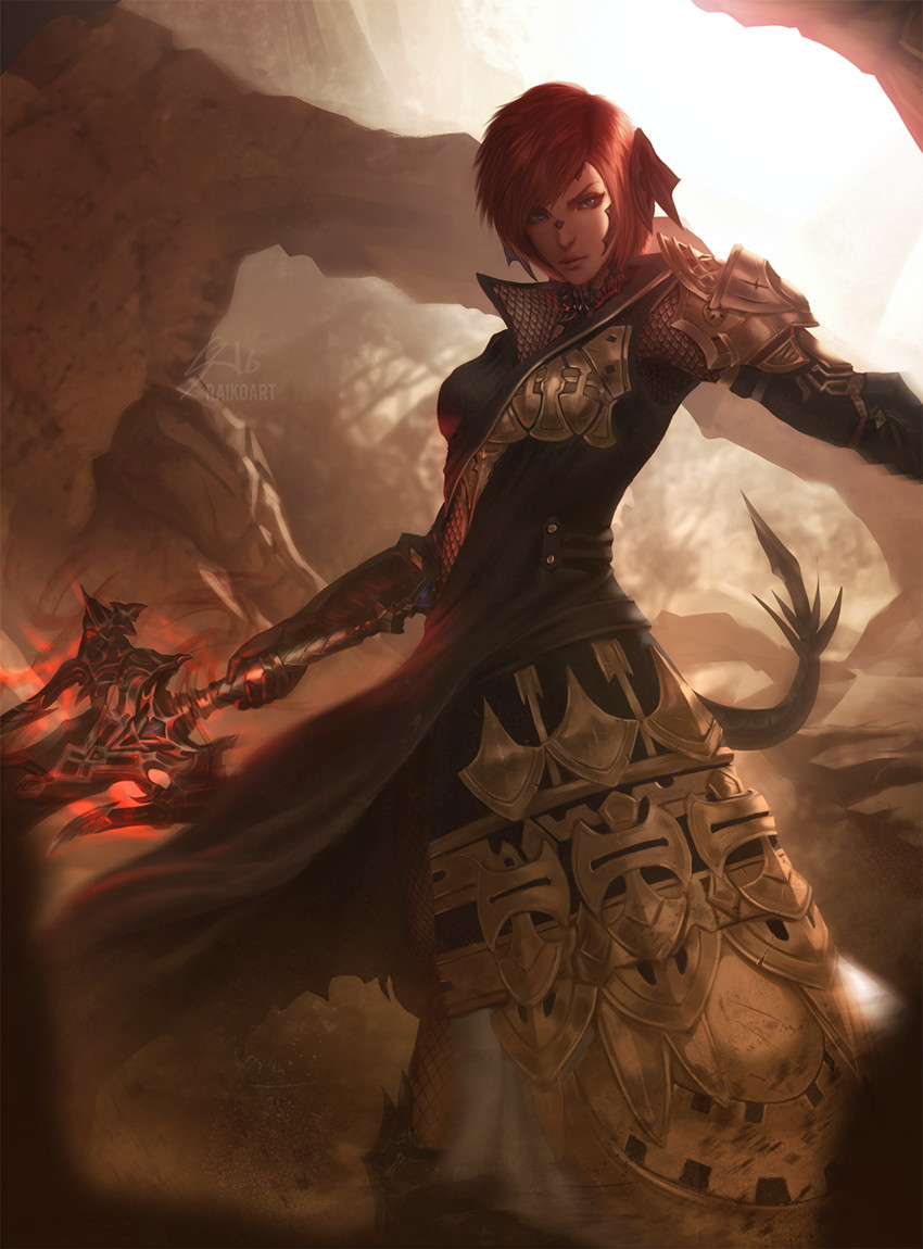 warrior of light and dark knight (final fantasy and 1 more) drawn by raikoart