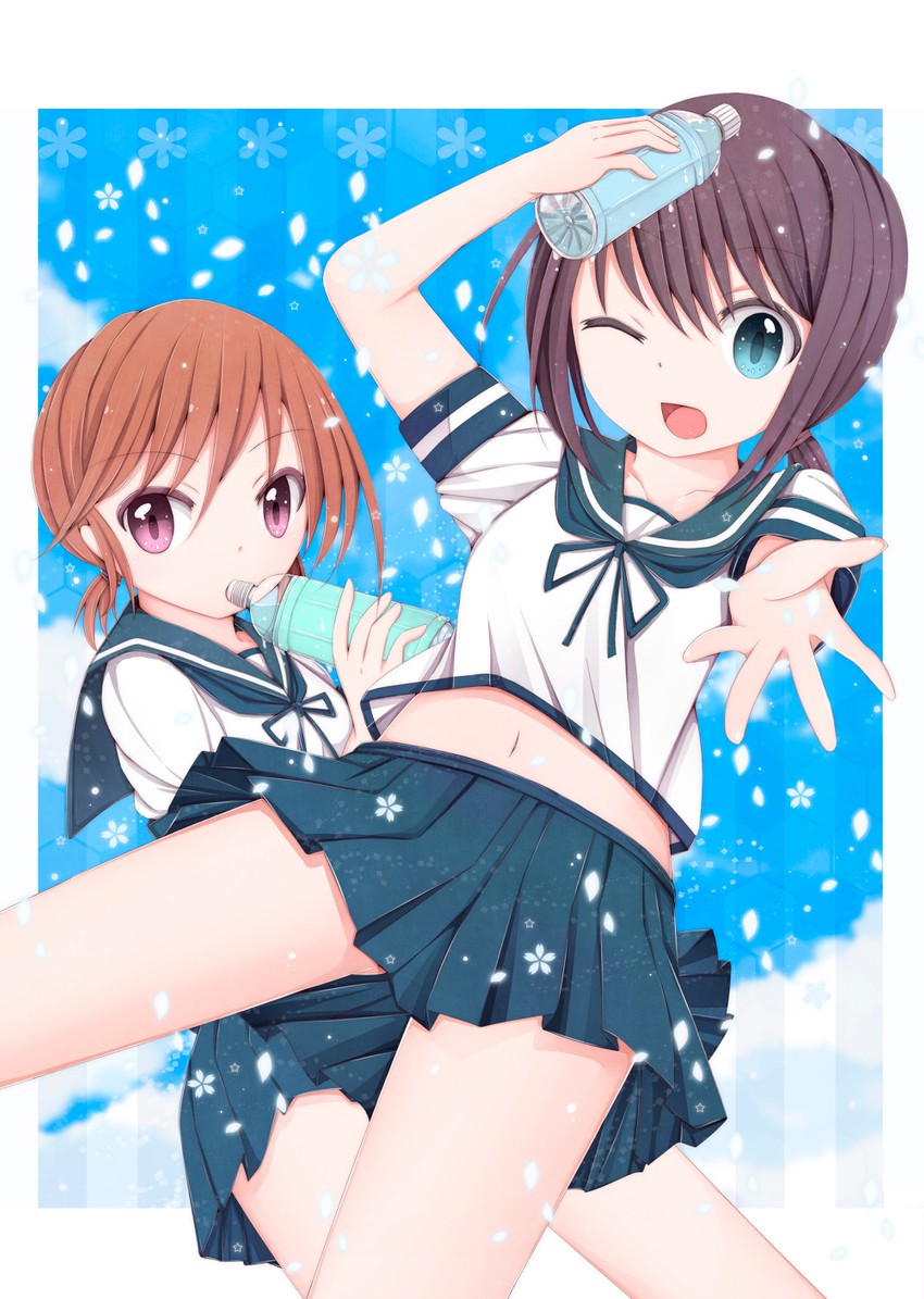 fubuki and shirayuki (kantai collection) drawn by codemofel