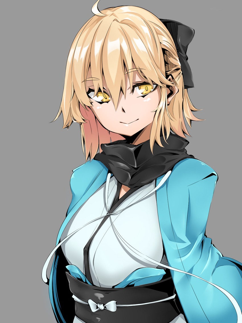 okita souji (fate and 2 more) drawn by baron_suzuki