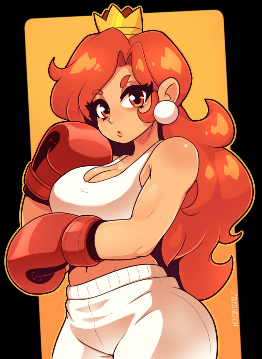 princess peach (mario and 1 more) drawn by demon_wolf