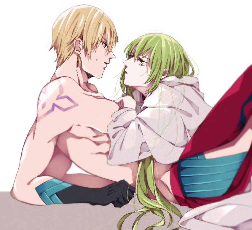 enkidu and gilgamesh (fate and 1 more) drawn by con_potata