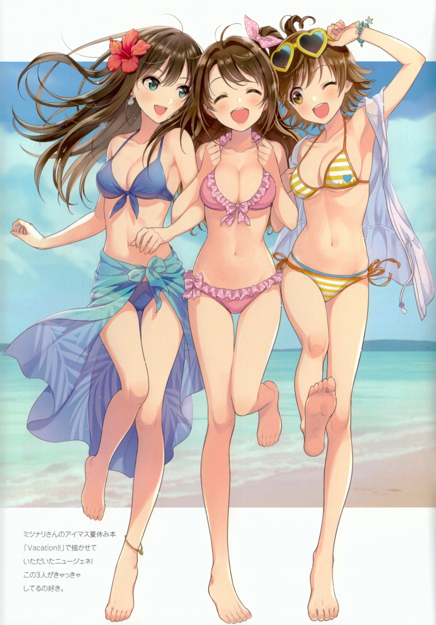 shibuya rin, shimamura uzuki, and honda mio (idolmaster and 1 more) drawn by morikura_en