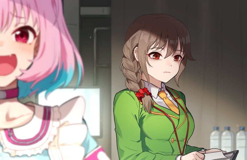 yumemi riamu and senkawa chihiro (idolmaster and 1 more) drawn by kamille_(vcx68)