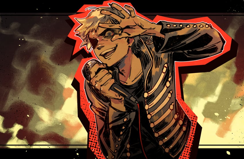 gerard way (my chemical romance and 1 more) drawn by cyani07