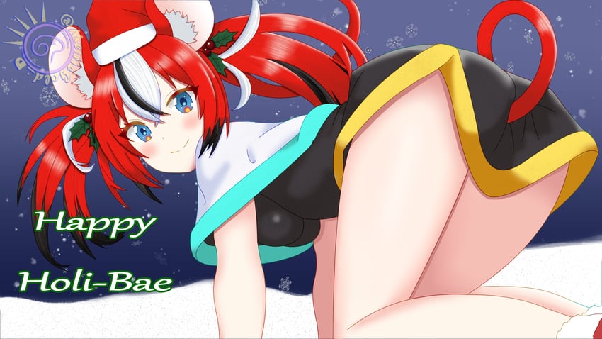 hakos baelz (hololive and 1 more) drawn by merriegold_d