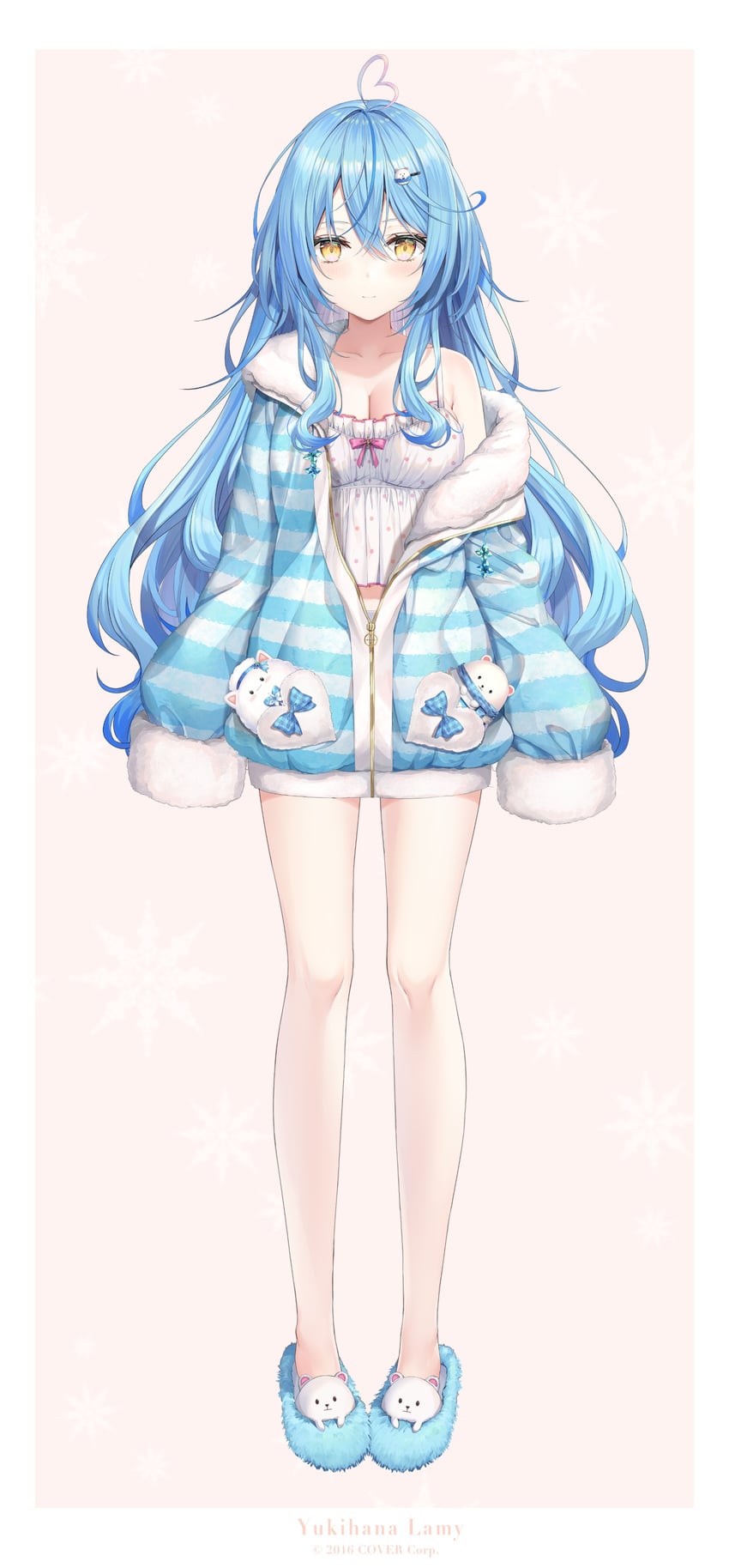 yukihana lamy, daifuku, and yukimin (hololive) drawn by rin_yuu