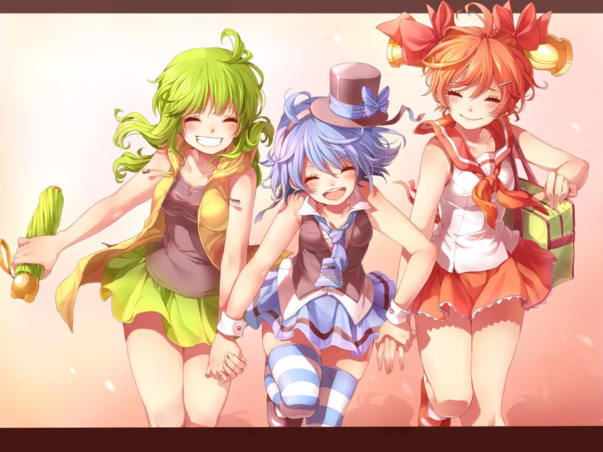 bellko, hamko, and ketsuko (original and 1 more) drawn by rojiko