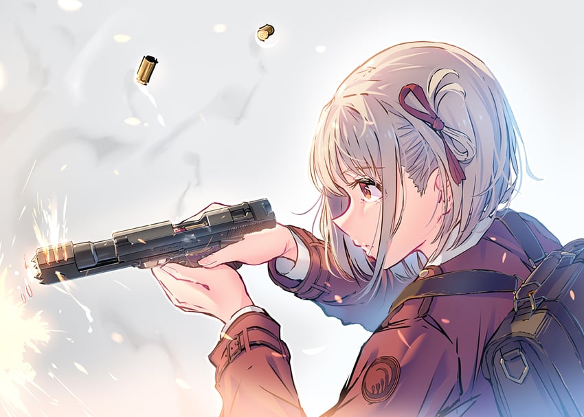 nishikigi chisato (lycoris recoil) drawn by daito