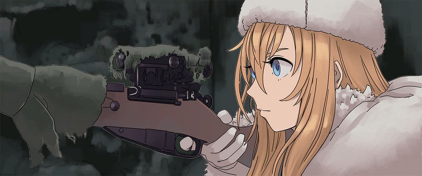 mosin-nagant and vasily zaytsev (girls' frontline and 2 more) drawn by tab_(tabkun)
