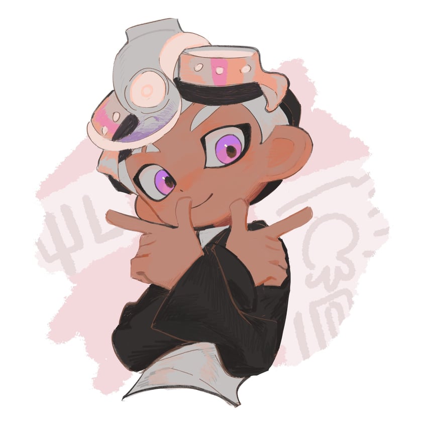 octoling player character and octoling boy (splatoon and 1 more) drawn by bakori514_(h_akka)