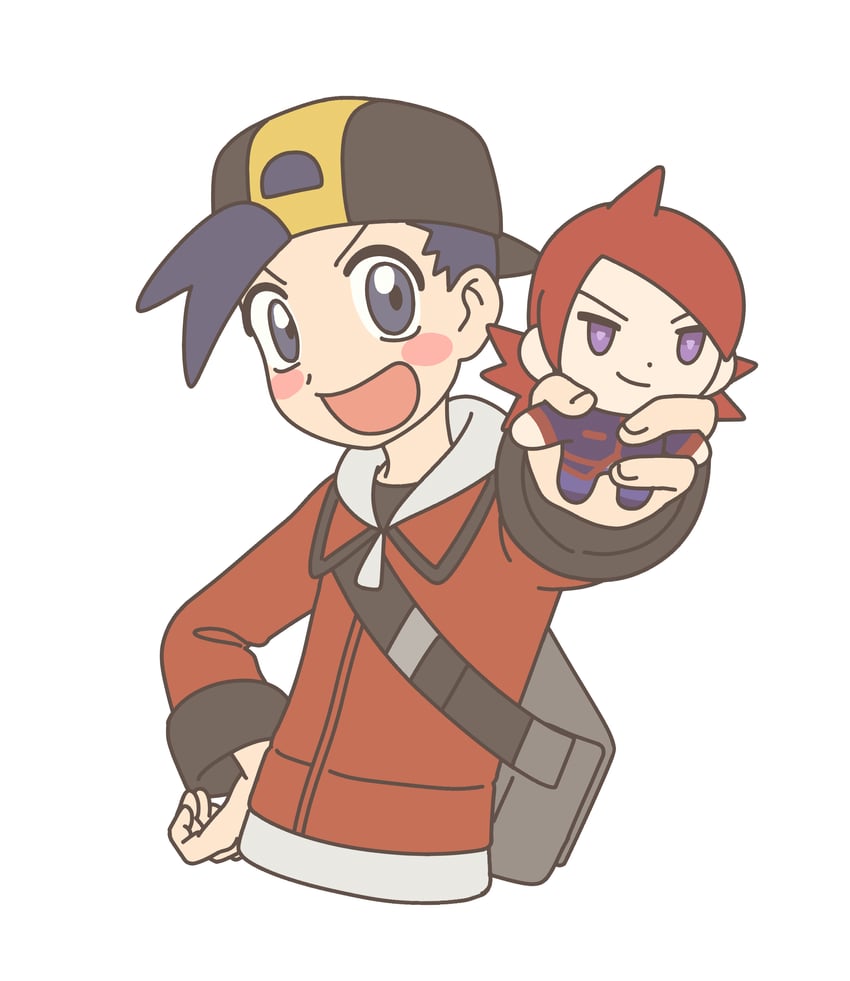 ethan and silver (pokemon and 1 more) drawn by feiyang02