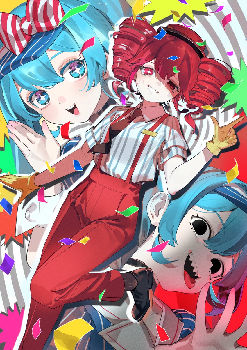 hatsune miku and kasane teto (vocaloid and 2 more) drawn by nik_ibi