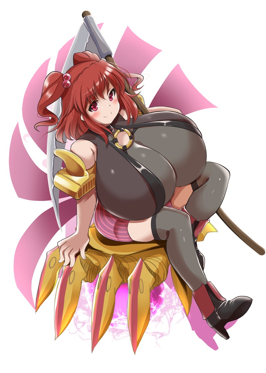 onozuka komachi and passionlip (touhou and 4 more) drawn by kurokaze_no_sora
