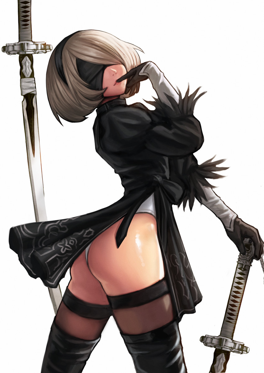 2b (nier and 1 more) drawn by jungon_kim