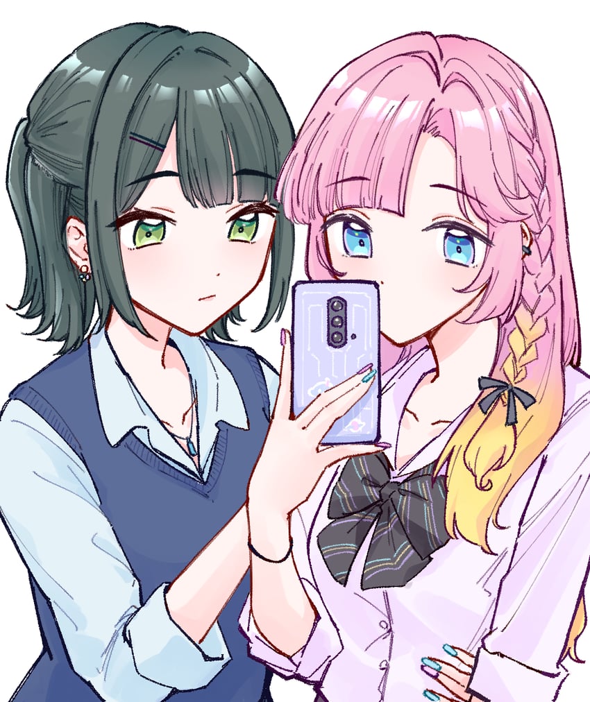 momose ginko and anyoji hime (love live! and 1 more) drawn by zangemiya